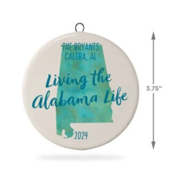 Hallmark Alabama Personalized State Ornament -Hallmark Sales Store Alabama Personalized State Ornament 1999QHE1711B50 03