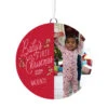 Hallmark Baby's First Christmas Personalized Text And Vertical Photo Ceramic Ornament -Hallmark Sales Store Babys First Personalized Round Christmas Ornament 1999QHE1711B23 01