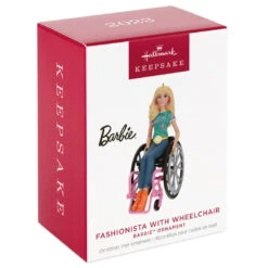 Hallmark Barbie™ Fashionista With Wheelchair Ornament -Hallmark Sales Store Barbie in Wheelchair Keepsake Ornament 1999QXI7017 04