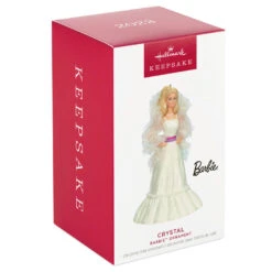 Hallmark Crystal Barbie™ Ornament 9 Hallmark Crystal Barbie™ Ornament -Hallmark Sales Store Barbie in White Dress Keepsake Ornament 1899QXI6997 04