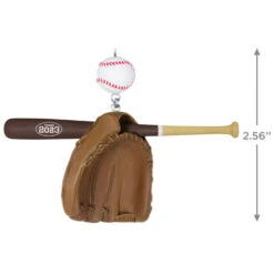 Hallmark Baseball Star 2023 Ornament -Hallmark Sales Store Baseball Bat Glove and Ball Keepsake Ornament 1399QGO2697 03