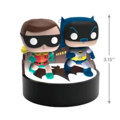 Hallmark Batman™ The Classic TV Series Batman™ And Robin™ Funko POP!® Ornament With Light And Sound 8 Hallmark Batman™ The Classic TV Series Batman™ And Robin™ Funko POP!® Ornament With Light And Sound -Hallmark Sales Store Batman and Robin Funko Keepsake Ornament 3299QXI6299 03