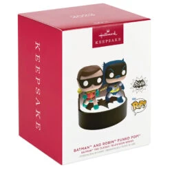 Hallmark Batman™ The Classic TV Series Batman™ And Robin™ Funko POP!® Ornament With Light And Sound 9 Hallmark Batman™ The Classic TV Series Batman™ And Robin™ Funko POP!® Ornament With Light And Sound -Hallmark Sales Store Batman and Robin Funko Keepsake Ornament 3299QXI6299 04