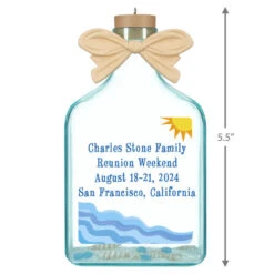 Hallmark A Day At The Beach Sun & Waves Personalized Text Ornament 5 Hallmark A Day At The Beach Sun & Waves Personalized Text Ornament -Hallmark Sales Store Beach Glass Bottle Personalized Christmas Ornament 2499QHE2118B1 03