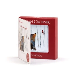 Friends In The Woods Magnet Ornament And Matching Card -Hallmark Sales Store Bear and Cardinals Magnet Ornament With Card 2020230117 03