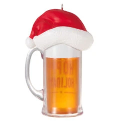 Hallmark Hoppy Holidays Ornament -Hallmark Sales Store Beer Mug With Santa Hat Keepsake Ornament 1799QGO2847 06