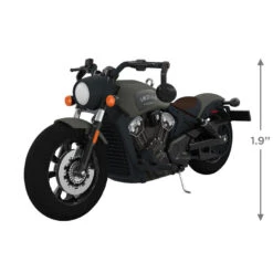 Hallmark Indian Motorcycle® Scout Bobber 2023 Metal Ornament 8 Hallmark Indian Motorcycle® Scout Bobber 2023 Metal Ornament -Hallmark Sales Store Black Indian Motorcycle Keepsake Ornament 2199QXI6037 03