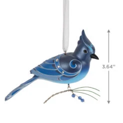 Hallmark The Beauty Of Birds Steller's Jay Ornament -Hallmark Sales Store Blue Jay Bird Keepsake Ornament 1799QXR8057 03