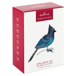 Hallmark The Beauty Of Birds Steller's Jay Ornament -Hallmark Sales Store Blue Jay Bird Keepsake Ornament 1799QXR8057 04