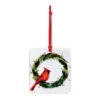 Cardinal On Holly Wreath Magnet Ornament And Matching Card -Hallmark Sales Store Cardinal Magnet Ornament With Card 2020230116 01