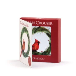 Cardinal On Holly Wreath Magnet Ornament And Matching Card 5 Cardinal On Holly Wreath Magnet Ornament And Matching Card -Hallmark Sales Store Cardinal Magnet Ornament With Card 2020230116 03