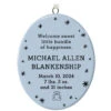 Hallmark Ceramic Personalized Ornament—Vertical Oval -Hallmark Sales Store Ceramic Personalized OrnamentVertical Oval 1999QHE1739B2 01