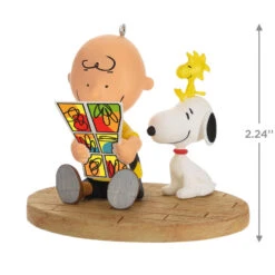 Hallmark The Peanuts® Gang Sunday Morning Funnies Ornament 8 Hallmark The Peanuts® Gang Sunday Morning Funnies Ornament -Hallmark Sales Store Charlie Brown Reading Comics Keepsake Ornament 2199QXI7039 03