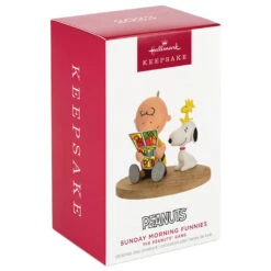 Hallmark The Peanuts® Gang Sunday Morning Funnies Ornament 9 Hallmark The Peanuts® Gang Sunday Morning Funnies Ornament -Hallmark Sales Store Charlie Brown Reading Comics Keepsake Ornament 2199QXI7039 04