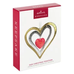 Hallmark Our Christmas Together 2023 Metal Ornament -Hallmark Sales Store Christmas Together Metal Hearts Keepsake Ornament 1899QGO2889 04