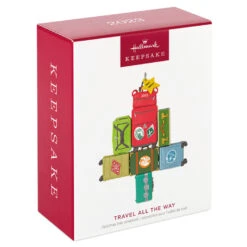 Hallmark Travel All The Way 2023 Ornament -Hallmark Sales Store Christmas Tree of Luggage Keepsake Ornament 1899QGO2907 04