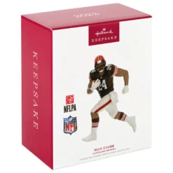 Hallmark NFL Cleveland Browns Nick Chubb Ornament -Hallmark Sales Store Cleveland Browns Nick Chubb Keepsake Ornament 2299QXI7159 04
