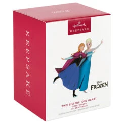 Hallmark Disney Frozen 10th Anniversary Two Sisters, One Heart Ornament -Hallmark Sales Store Disney Anna and Elsa Skating Keepsake Ornament 2799QXD6599 04