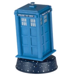 Hallmark Doctor Who 60th Anniversary TARDIS Tabletop Decoration With Light, Sound And Motion -Hallmark Sales Store Doctor Who TARDIS Keepsake Decoration 1QFM3949 06