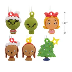 Mini Dr. Seuss's How The Grinch Stole Christmas!™ Shatterproof Hallmark Ornaments, Set Of 6 -Hallmark Sales Store Dr. Seuss How the Grinch Stole Christmas Miniature Christmas Ornaments Set of 6 3HCM912 04
