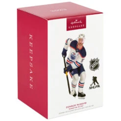 Hallmark NHL® Edmonton Oilers® Connor McDavid Ornament -Hallmark Sales Store Edmonton Oilers Connor McDavid Keepsake Ornament 2299QXI7169 04