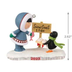 Hallmark Frosty Friends 2023 Ornament 8 Hallmark Frosty Friends 2023 Ornament -Hallmark Sales Store Eskimo and Penguin Keepsake Ornament 1699QXR8029 03