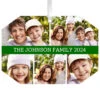 Hallmark Five-Photo Personalized Text And Photo Metal Ornament -Hallmark Sales Store FivePhoto Personalized Christmas Ornament 1OFM1001B6 01