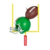 Hallmark Football Star 2023 Ornament -Hallmark Sales Store Football Goal Post and Helmet Keepsake Ornament 1399QGO2707 01