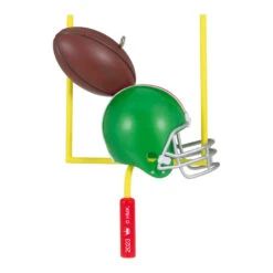 Hallmark Football Star 2023 Ornament -Hallmark Sales Store Football Goal Post and Helmet Keepsake Ornament 1399QGO2707 06
