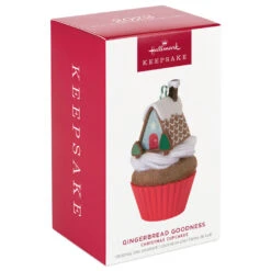 Hallmark Christmas Cupcakes Gingerbread Goodness Ornament -Hallmark Sales Store Gingerbread House Cupcake Keepsake Ornament 1599QXR8017 04