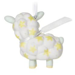 Hallmark Godchild 2023 Porcelain Ornament -Hallmark Sales Store Godchild Lamb Keepsake Ornament 1799QGO2609 06