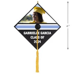 Hallmark Graduation Cap Text And Photo Personalized Ornament 6 Hallmark Graduation Cap Text And Photo Personalized Ornament -Hallmark Sales Store Graduation Cap Text and Photo Personalized Keepsake Ornament 2499QHE2120B2 03