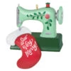 Hallmark Sew Very Merry! Ornament -Hallmark Sales Store Green Sewing Machine and Stocking Keepsake Ornament 1799QGO2927 01
