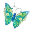 Hallmark Brilliant Butterflies Special Edition Ornament -Hallmark Sales Store Green and Blue Butterfly Keepsake Ornament 1999QGO2799 01