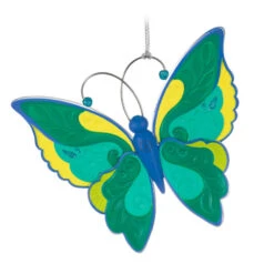Hallmark Brilliant Butterflies Special Edition Ornament 11 Hallmark Brilliant Butterflies Special Edition Ornament -Hallmark Sales Store Green and Blue Butterfly Keepsake Ornament 1999QGO2799 06