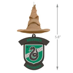 Harry Potter™ Sorting Hat Personalized Text Ornament, Slytherin™ 7 Harry Potter™ Sorting Hat Personalized Text Ornament, Slytherin™ -Hallmark Sales Store Harry Potter Sorting Hat Personalized Ornament Slytherin 2499QHE1883B6 03