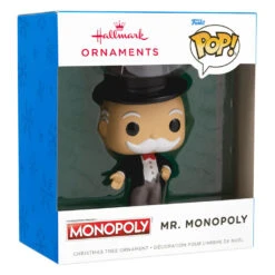 Hasbro® Mr. Monopoly Funko POP!® Hallmark Ornament -Hallmark Sales Store Hasbro Mr. Monopoly Funko POP Christmas Ornament 3HCM2311 04
