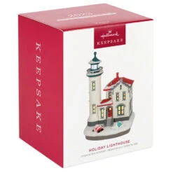 Hallmark Holiday Lighthouse 2023 Ornament With Light -Hallmark Sales Store Holiday Lighthouse Keepsake Ornament 2799QXR8237 04