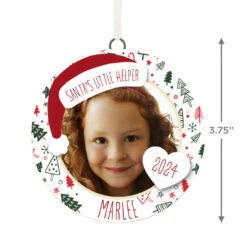 Hallmark Holiday Personalized Text And Photo Ceramic Ornament -Hallmark Sales Store Holiday Personalized Round Christmas Ornament 1999QHE1711B22 03