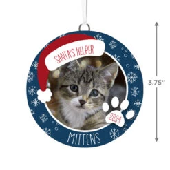 Hallmark Holiday Pet Personalized Text And Photo Ceramic Ornament -Hallmark Sales Store Holiday Pet Personalized Round Christmas Ornament 1999QHE1711B21 03