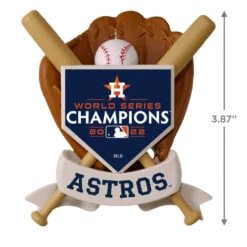 Hallmark MLB Houston Astros™ World Series Champions™ 2022 Ornament -Hallmark Sales Store Houston Astros 2022 World Series Keepsake Christmas Ornament 2499QHR1233 03