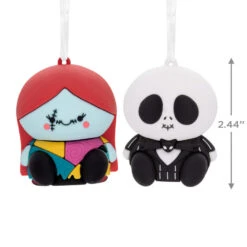 Better Together Disney Tim Burton's The Nightmare Before Christmas Jack And Sally Magnetic Hallmark Ornaments, Set Of 2 7 Better Together Disney Tim Burton's The Nightmare Before Christmas Jack And Sally Magnetic Hallmark Ornaments, Set Of 2 -Hallmark Sales Store Jack Skellington and Sally Christmas Ornaments 3HCM2400 03