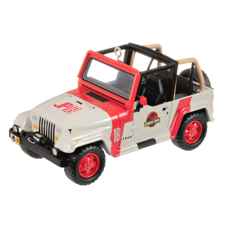 Hallmark The Car's The Star Jurassic Park 1992 Jeep Wrangler Metal Ornament 1 Hallmark The Car's The Star Jurassic Park 1992 Jeep Wrangler Metal Ornament