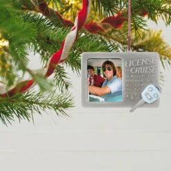 Hallmark License To Cruise 2023 Metal Photo Frame Ornament -Hallmark Sales Store License to Cruise Picture Frame Keepsake Ornament 1599QHX3019 02
