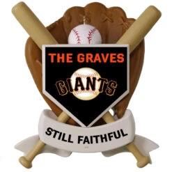 MLB Baseball Personalized Ornament, Giants™ -Hallmark Sales Store MLB Baseball Personalized Ornament Giants 2499QHE1913B108 03