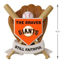 MLB Baseball Personalized Ornament, Giants™ -Hallmark Sales Store MLB Baseball Personalized Ornament Giants 2499QHE1913B108 04