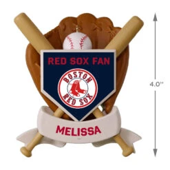 MLB Baseball Personalized Ornament, Red Sox™ -Hallmark Sales Store MLB Baseball Personalized Ornament Red Sox 2499QHE1913B101 04