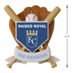 MLB Baseball Personalized Ornament, Royals™ -Hallmark Sales Store MLB Baseball Personalized Ornament Royals 2499QHE1913B104 04