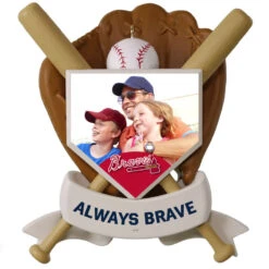 MLB Baseball Personalized Photo Ornament, Braves™ -Hallmark Sales Store MLB Baseball Personalized Photo Ornament Braves 2499QHE1913B3 03