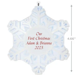 Hallmark Magic Sparkling Snowflake Script Text Personalized Ornament With Light -Hallmark Sales Store Magic Sparkling Snowflake Script Text Personalized Keepsake Ornament With Light 2999QHE2010B1 03